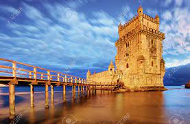 Belem Tower, Lisbon - Portugal At Night Stock Photo, Picture And Royalty  Free Image. Image 88040369.