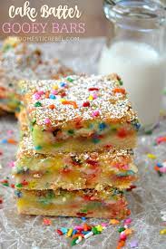 Gooey Bars From Cake Mix gambar png