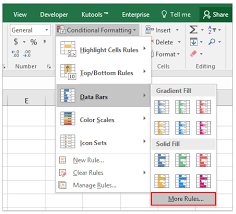 How To Insert In Cell Bar Chart In Excel