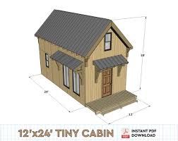 12 X24 Tiny Budget Cabin W Loft Diy