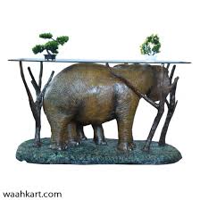 Elephant And Baby Elephant Dining Table