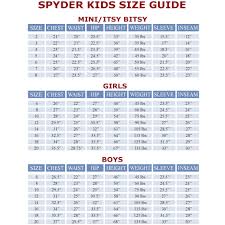 Spyder Size Chart Youth Www Bedowntowndaytona Com