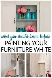 How To Paint Furniture White The