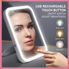 led makeup mirror touch screen 3 light