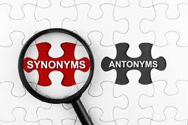 synonyms and antonyms meaning concept