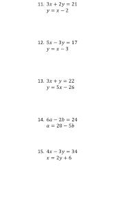 Simultaneous Equations Practice