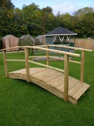 garden bridges wooden foot bridge