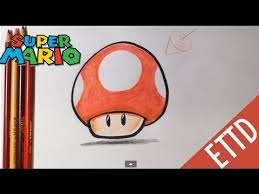 This will become the face of the mushroom. How To Draw Super Mario Bros Mushroom Easy Things To Draw Youtube