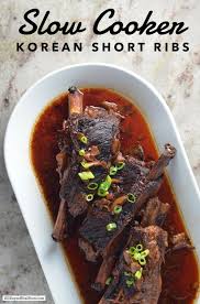 slow cooker korean beef short ribs