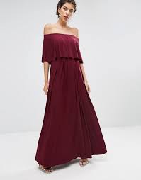 Find designer maxi dresses for women up to 70% off and get free shipping on orders over $100. Off The Shoulder Burgundy Maxi Dress A5e538