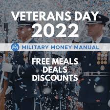 veterans day free meals 2023 military