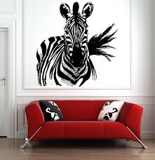 Zebra Wall Decal Zebra Wall Decor Zebra