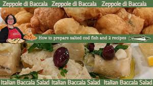 zeppole di baccalà e baccalà all