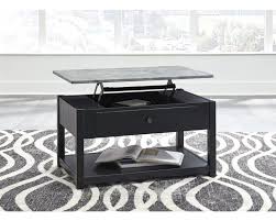 Fall in love with the aldwin gray cocktail table with storage by signature design by ashley at ritz furniture planet proudly serving mississauga, ontario and double up on form and function with this square coffee table with storage. Lift Top Cocktail Table Ashley T341 9 Grey Black Lastman S Bad Boy