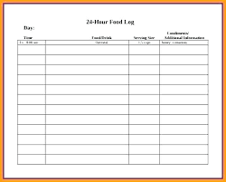 Diet Logs Daily Meal Log Food Journal Form Exercise Diary