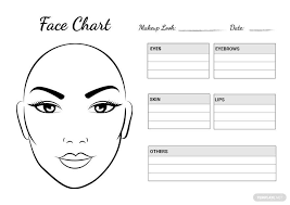 blank face chart pdf ilrator