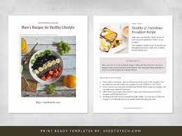 free cookbook template in word with