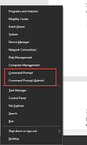 get back command prompt in windows 10