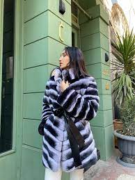 Fur Coats Women Rabbit Fur Coat Real