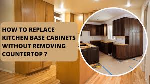 how to replace kitchen base cabinets