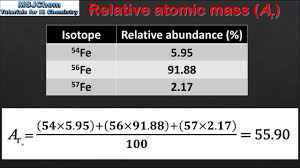 2 1 calculating relative atomic m
