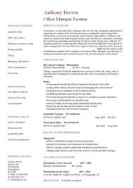 Dental Office Manager Resume Barraques Org