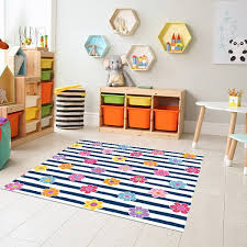 children s flowers and stripes vinyl carpet