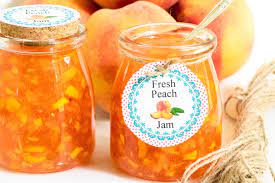 super easy no fail peach freezer jam