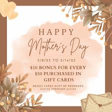 mother s day gift card salon