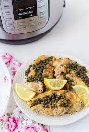 Healthy Instant Pot Chicken Piccata gambar png