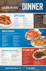 harbor inn seafood restaurant menu in
