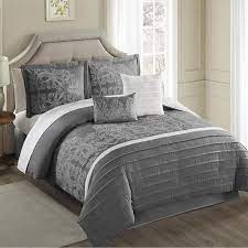 Glorious Grey Linen Blend Comforter Set