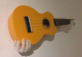 Hands 3d Printed Wall Mounted Guitar