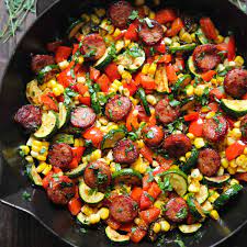 sausage and veggies skillet 30 minute