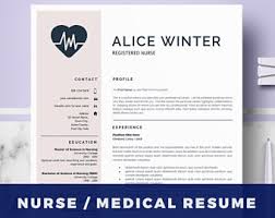 Nurse Resume Etsy