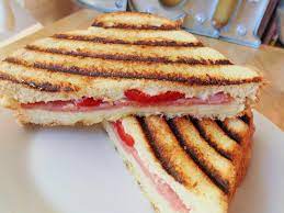 grilled panini sandwich without a