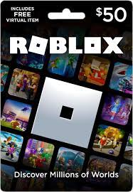 roblox 50 physical gift card includes