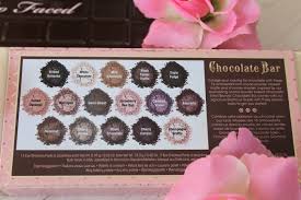 too faced chocolate bar palette review