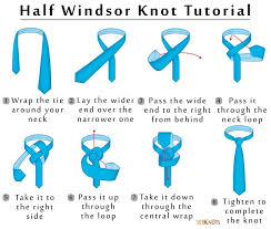 Start with the wide end of the tie on the right and the small end on the left. Half Windsor Knot 101knots