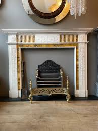Sienna Marble Fireplace Mantel