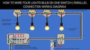 wire four lights bulb on one switch