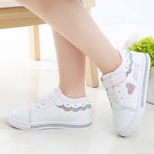 Buy sports shoes for girls online. Children S Sports Shoes Girls Shoes Spring And Autumn 2021 New Korean Version Of The Flat Soled Student Board Shoes Big Children S Soft Soled White Shoes