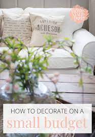how to decorate on a budget easy