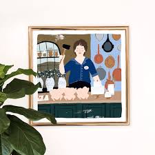 Julia Child Art Print French Cooking