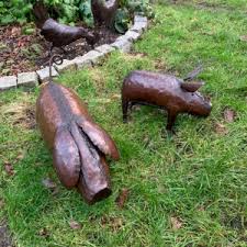 garden pig sculptures fair trade