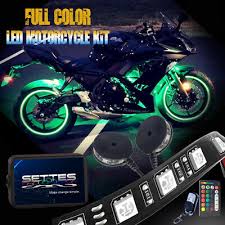 12pc Motorcycle Led Neon Under Glow Lights Strip Kit For Harley Davidson 108leds Ebay