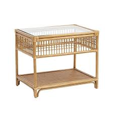 Maybe you would like to learn more about one of these? Beverly Lattice Rattan Glass Top Side Table