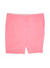 Details About Jcpenney Women Pink Khaki Shorts 20 Plus