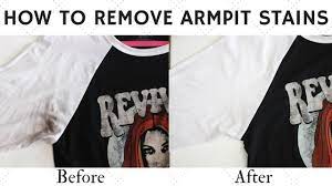 diy how to remove armpit stains you