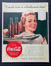 Vintage 1940 Coca Cola Print Ad